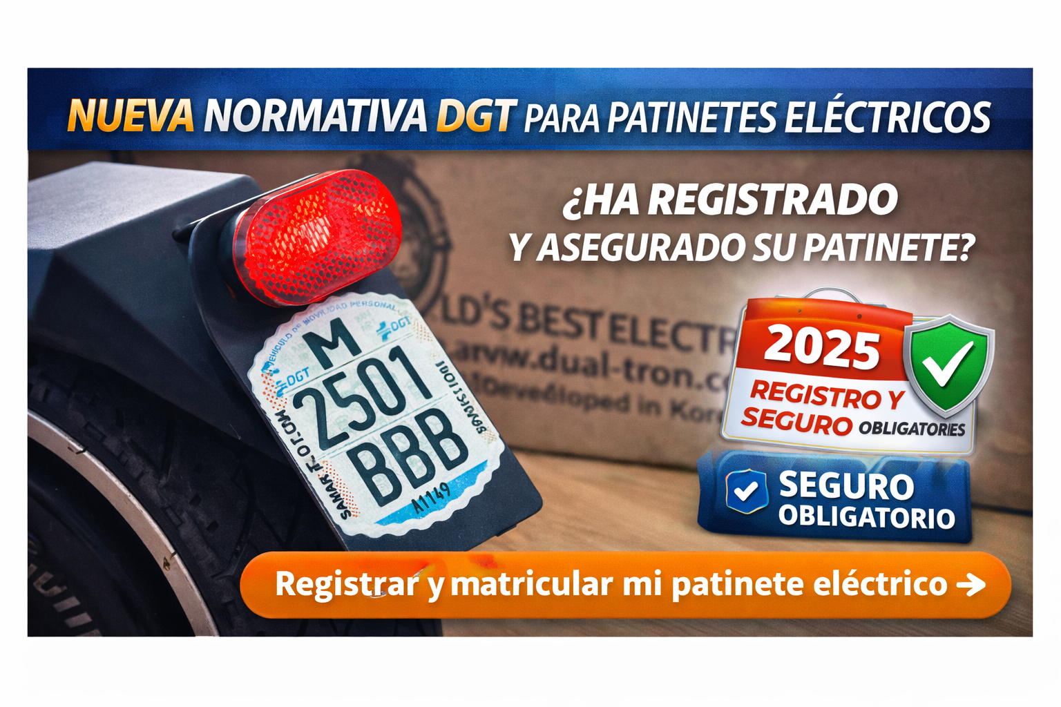 Como registrar un patinete en la DGT
