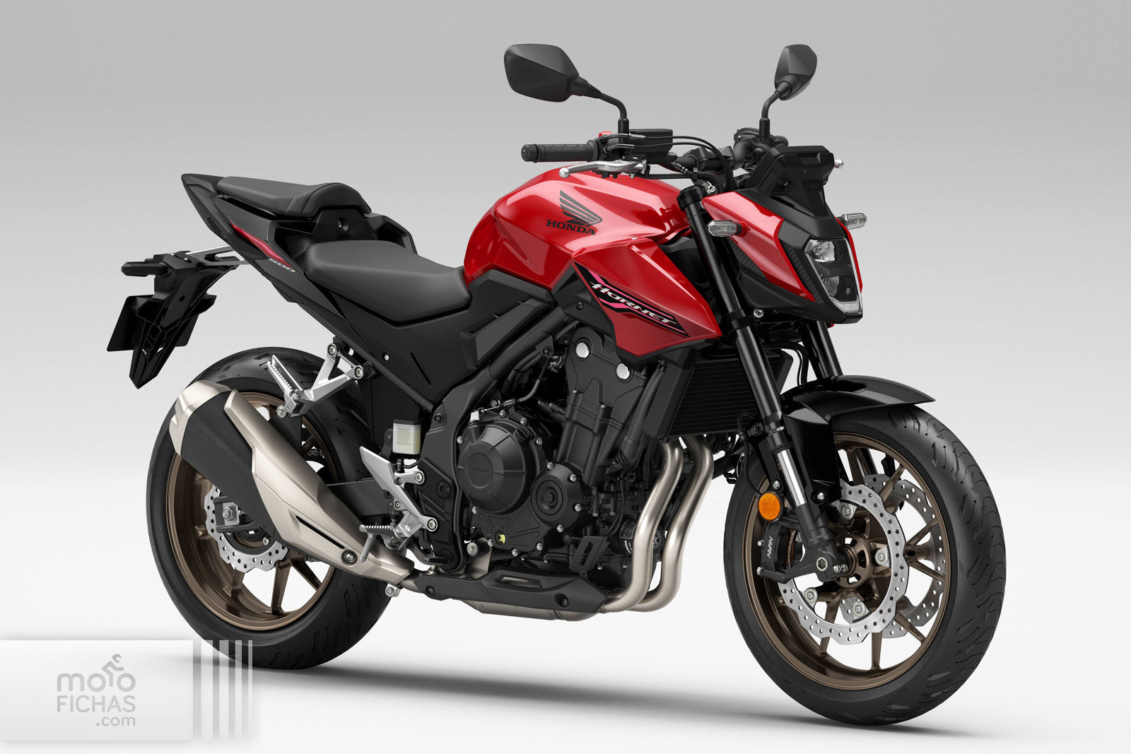 Honda CB500 Hornet estudio rojo