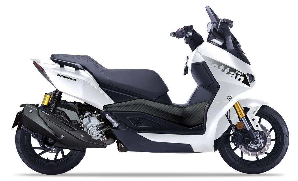 Wottan STORM-R 300 maxi scooter deportivo blanco
