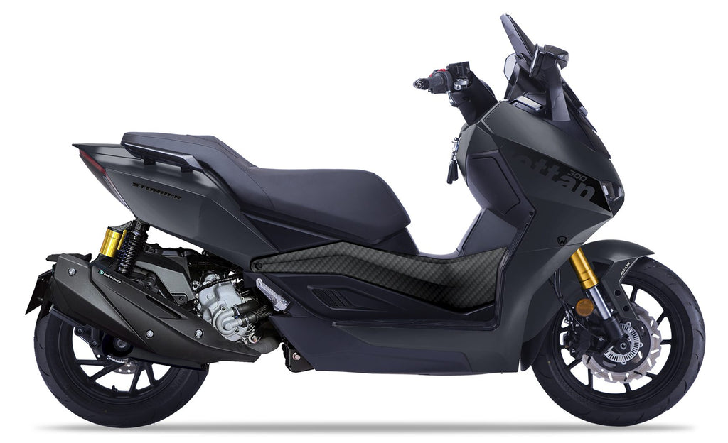Wottan STORM-R 300 maxi scooter deportivo gris
