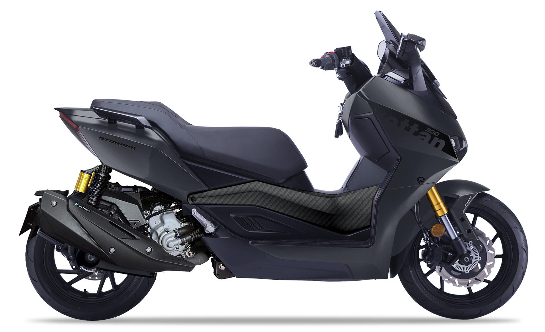 Wottan STORM-R 300 maxi scooter deportivo gris