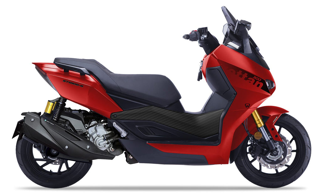 Wottan STORM-R 300 maxi scooter deportivo rojo