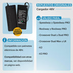SMARTGYRO CARGADOR 4800 PARA PATINES DE 48V
