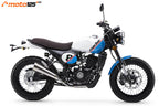 Macbor Eight Mile 125 LC perfil lateral scrambler