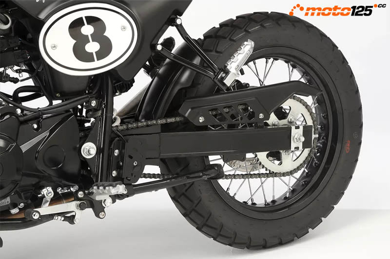 Macbor Eight Mile 125 LC detalle disco de freno delantero