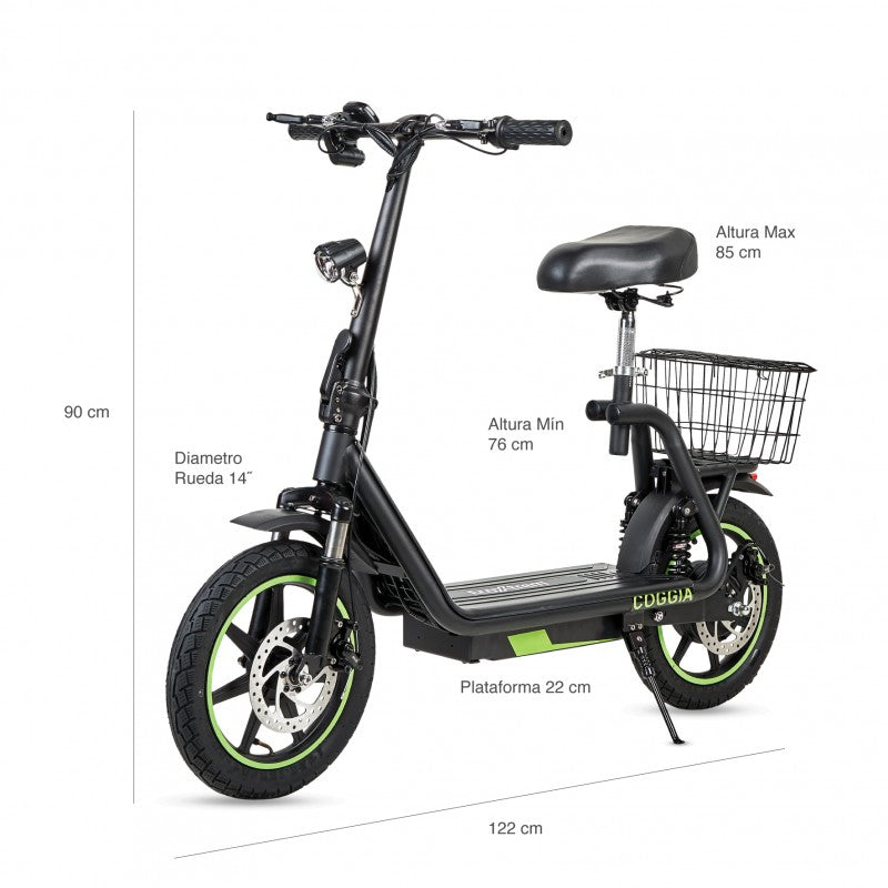 Patinete Eléctrico Coggia con asiento